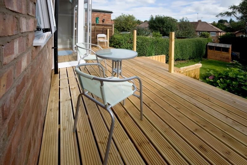 timber deck builder house patio area installation in by Lake Macquarie Decking